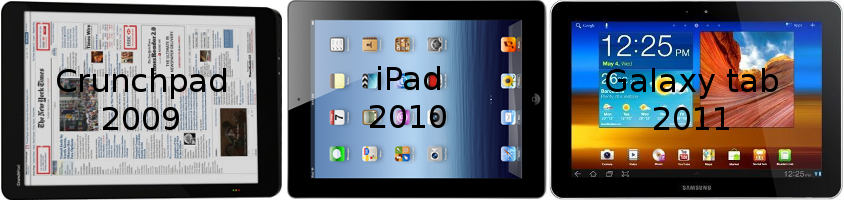 Crunchpad vs iPad vs Galaxy Tab