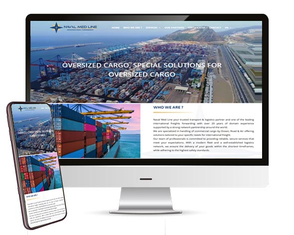 Création site web Naval Medline à casablanca
