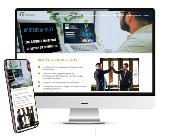 Création site web agence Itshore à casablanca