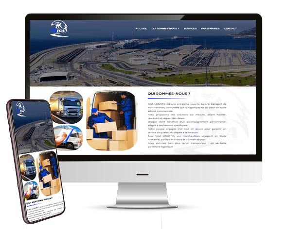 Création de site web SIGA LOGISTIC à casablanca