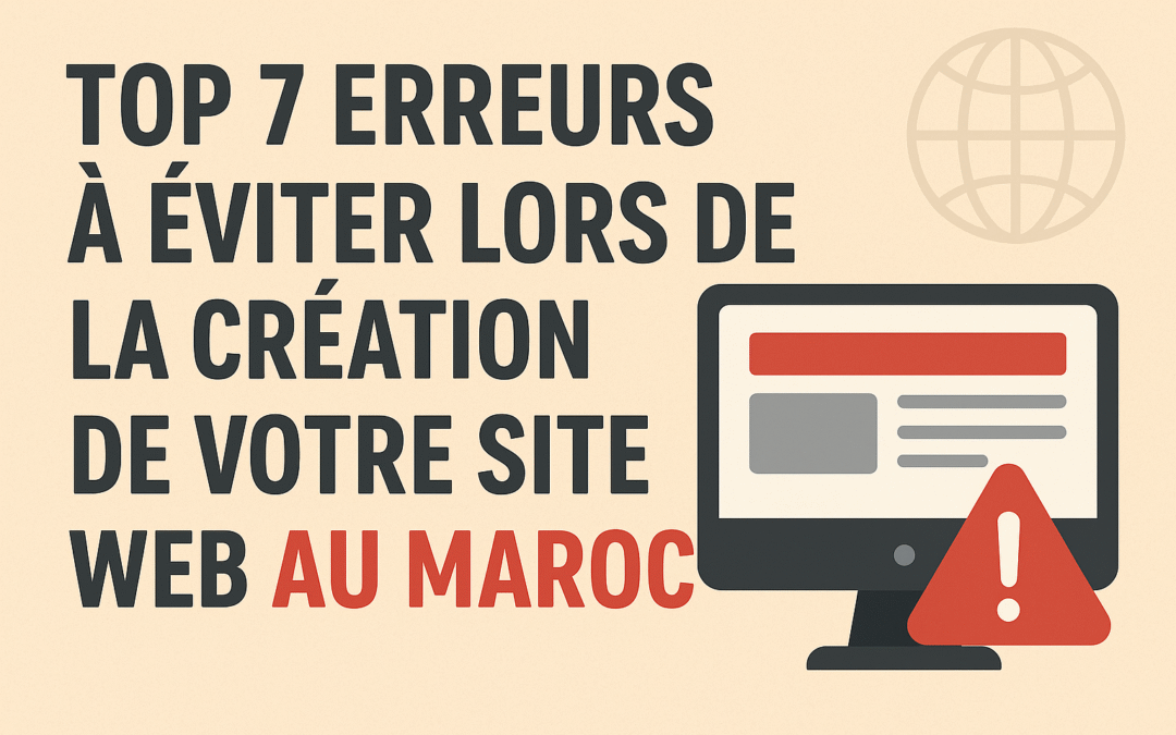 Top 7 Erreurs à Éviter Lors de la Création de Votre Site Web au Maroc